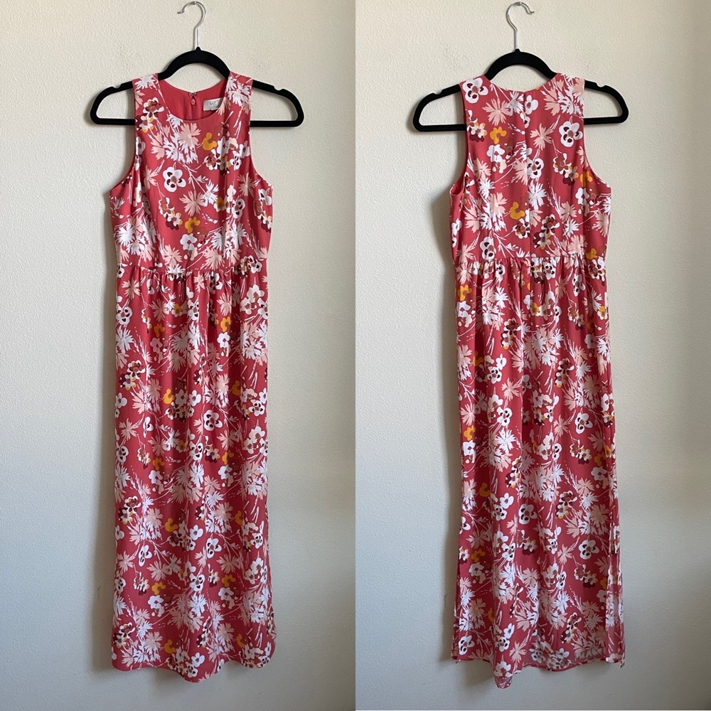 LOFT floral maxi dress